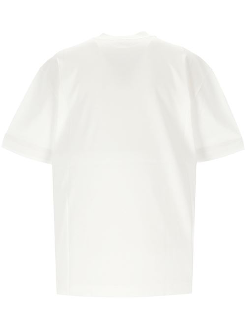 White t-shirt with logo print Alexander McQueen | 797820QZAM60900